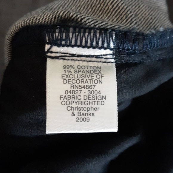 Christopher & Banks Dark Wash Denim Capri … - Picture 5 of 7